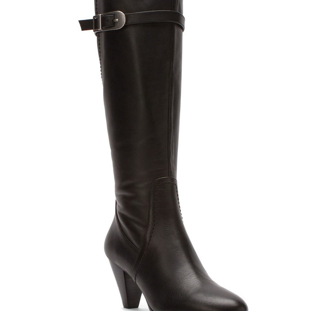 NWT David Tate Darling Black Boots Extended Calf Size 12 Wide